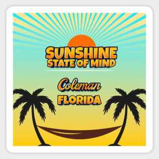 Coleman Florida - Sunshine State of Mind Sticker
